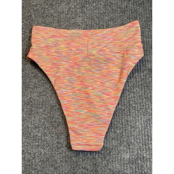 American Eagle Outfitters Aerie SMALL High Cut Cheeky Bikini Bottom Colorful NEW - Picture 5 of 7